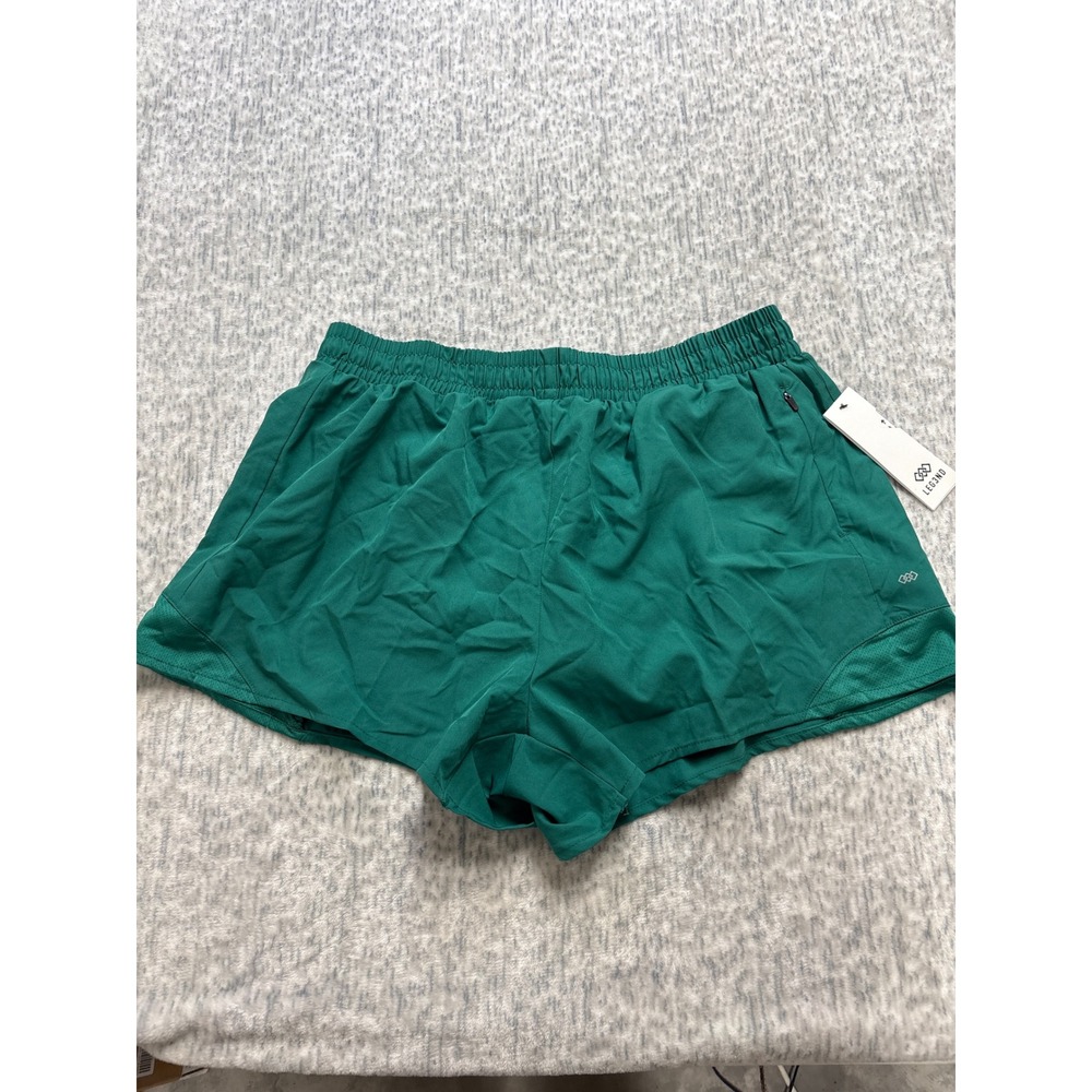 LEG3ND Women Tidepool Green Athletic Running Shorts XL‎ L39916A1 New With Tags